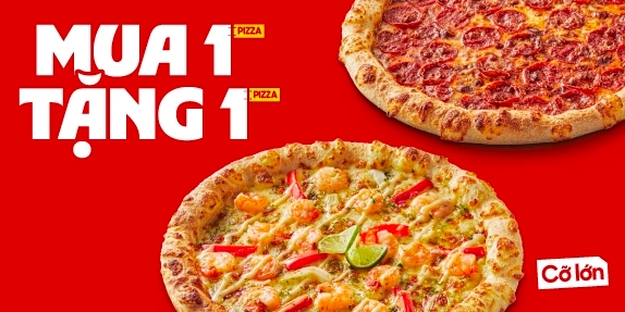 MUA 1 TẶNG 1 PIZZA (CỠ LỚN)