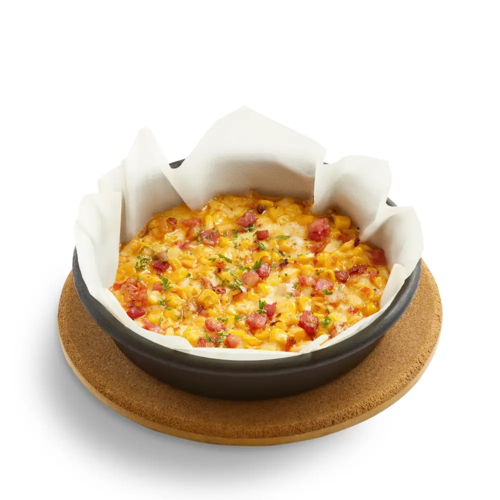 Baked Cheesy Corn With Bacon