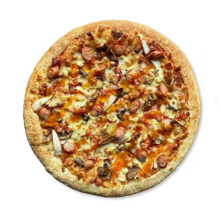 Bacon & Sausage Pizza with Fish Sauce